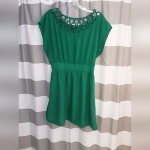 Forever 21 Sleevless Green Dress Size Large